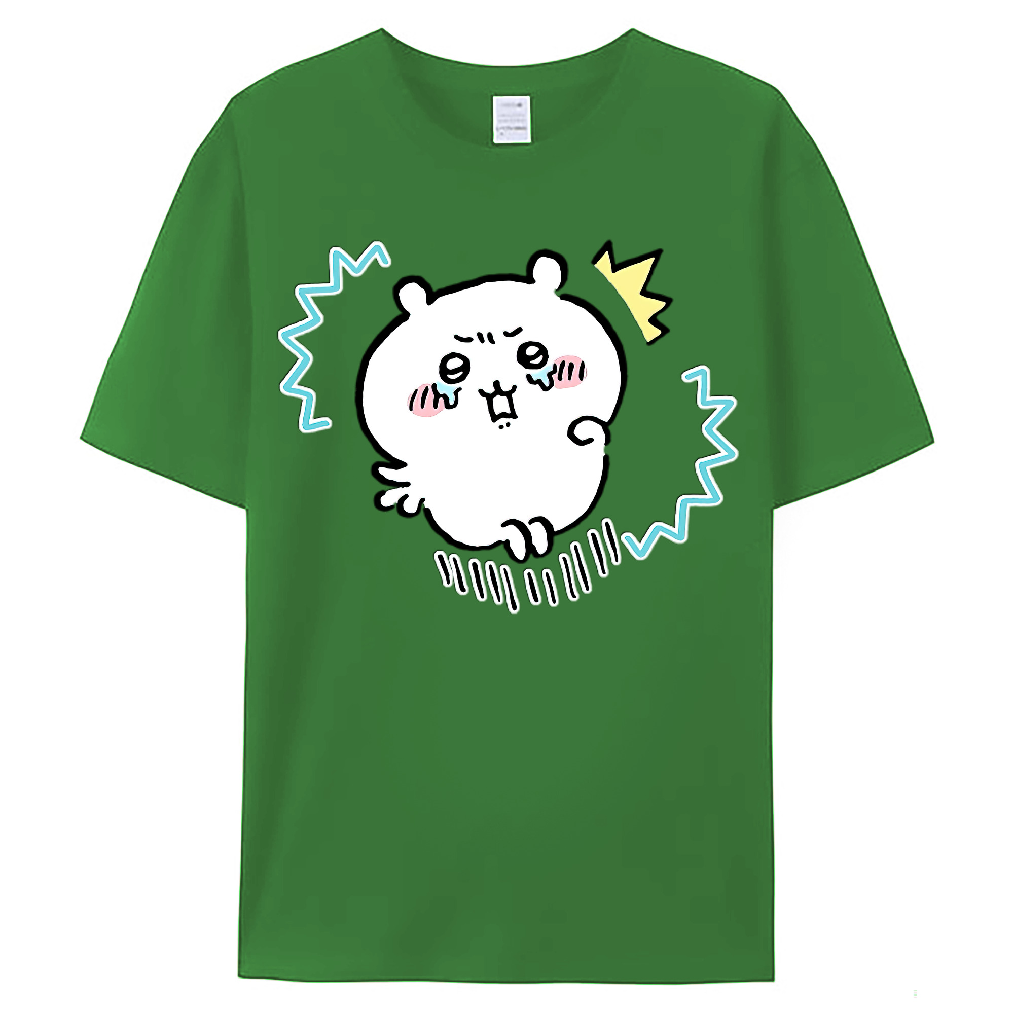 （画像用） ちいかわ ちいかわ Chii-kawa chiikawa レディースカジュアルプリントTシャツ（綿100％）